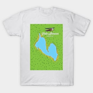 Lake Almanor California USA map T-Shirt